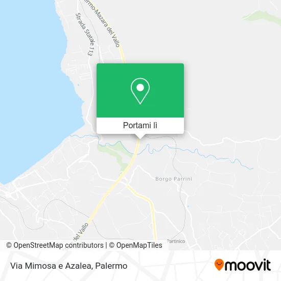 Mappa Via Mimosa e Azalea