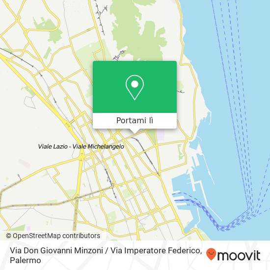 Mappa Via Don Giovanni Minzoni / Via Imperatore Federico