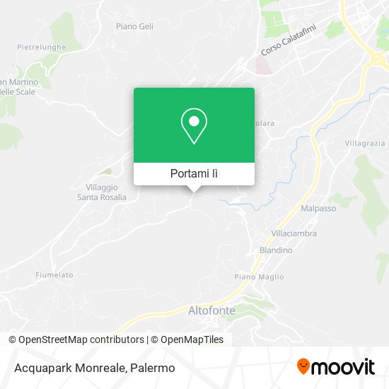 Mappa Acquapark Monreale