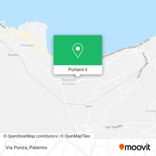 Mappa Via Ponza