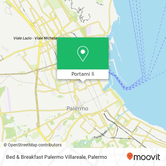 Mappa Bed & Breakfast Palermo Villareale