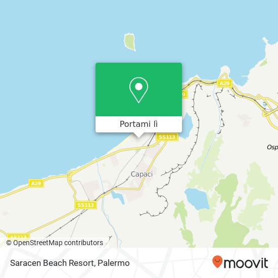 Mappa Saracen Beach Resort