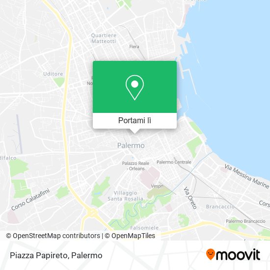 Mappa Piazza Papireto