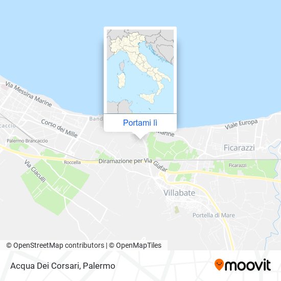 Mappa Acqua Dei Corsari