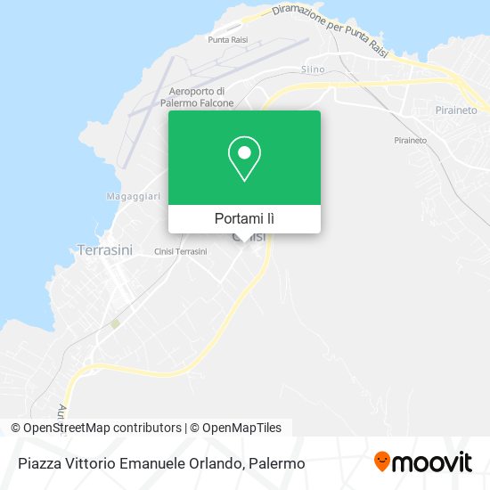 Mappa Piazza Vittorio Emanuele Orlando
