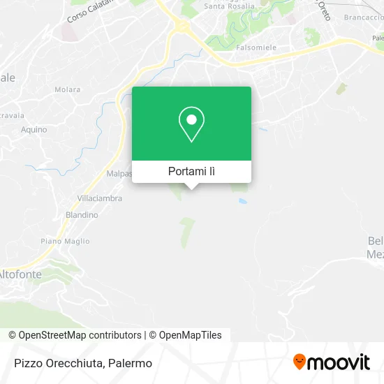 Mappa Pizzo Orecchiuta