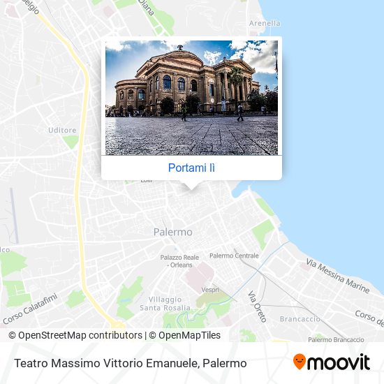 Mappa Teatro Massimo Vittorio Emanuele