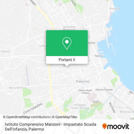 Mappa Istituto Comprensivo Manzoni - Impastato Scuola Dell'Infanzia