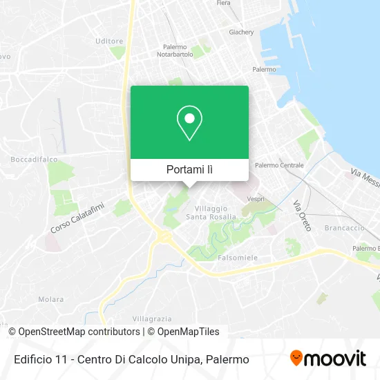 Mappa Edificio 11 - Centro Di Calcolo Unipa