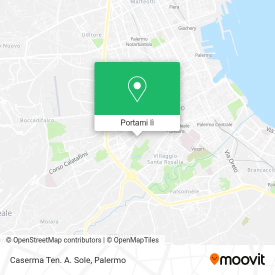 Mappa Caserma Ten. A. Sole