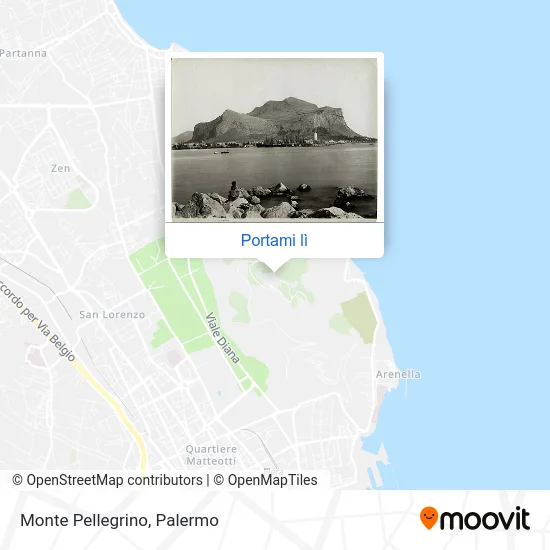 Mappa Monte Pellegrino