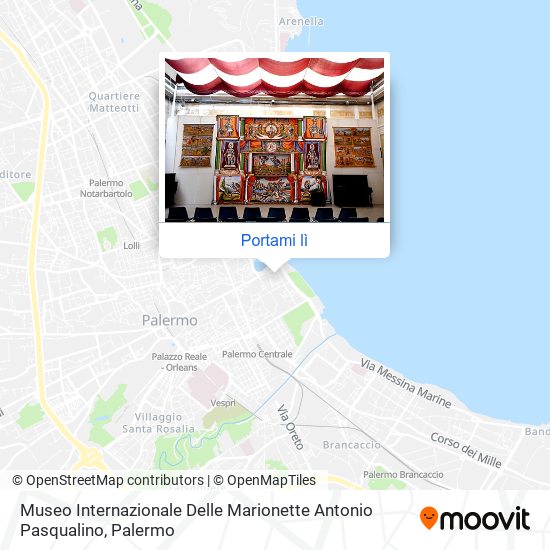 Mappa Museo Internazionale Delle Marionette Antonio Pasqualino