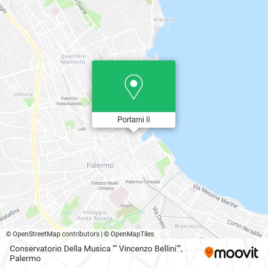 Mappa Conservatorio Della Musica "" Vincenzo Bellini""