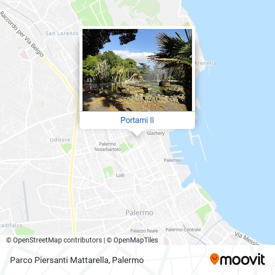 Mappa Parco Piersanti Mattarella