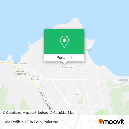 Mappa Via Polibio / Via Eolo