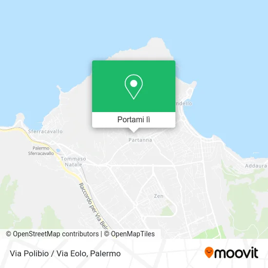 Mappa Via Polibio / Via Eolo