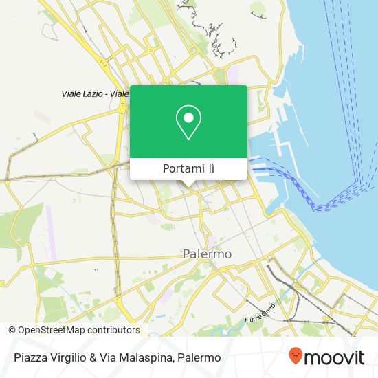 Mappa Piazza Virgilio & Via Malaspina
