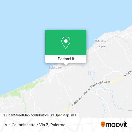 Mappa Via Caltanissetta / Via Z