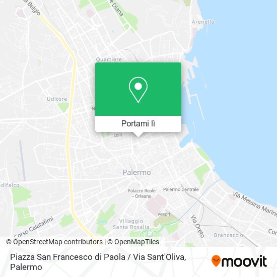 Mappa Piazza San Francesco di Paola / Via Sant'Oliva