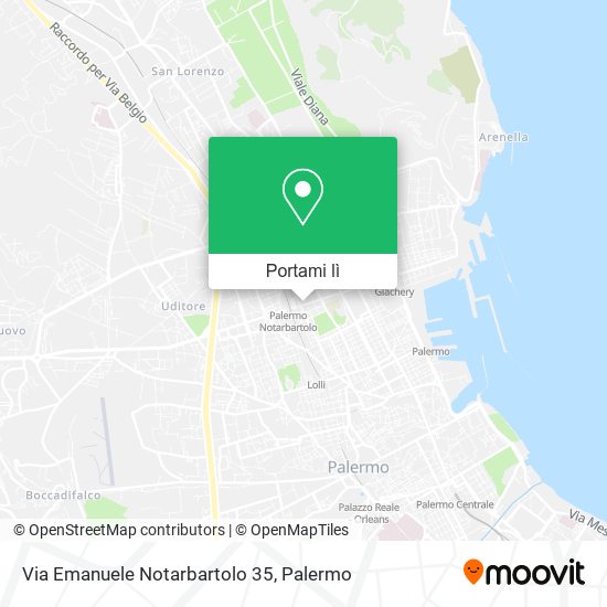 Mappa Via Emanuele Notarbartolo  35