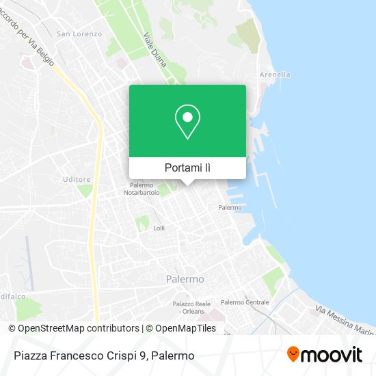 Mappa Piazza Francesco Crispi  9