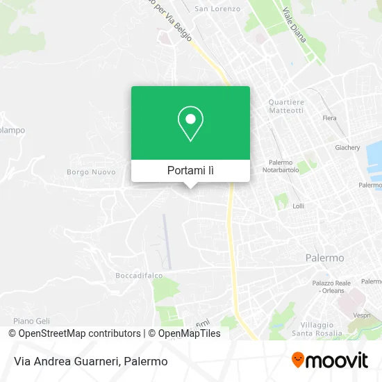 Mappa Via Andrea Guarneri