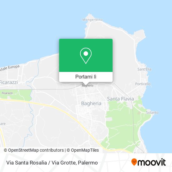Mappa Via Santa Rosalia / Via Grotte