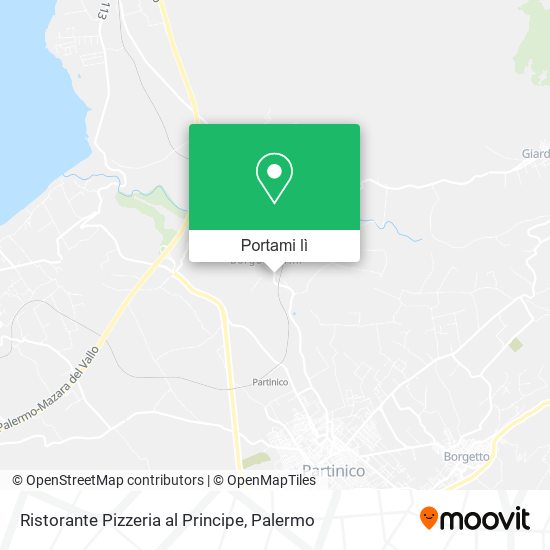 Mappa Ristorante Pizzeria al Principe