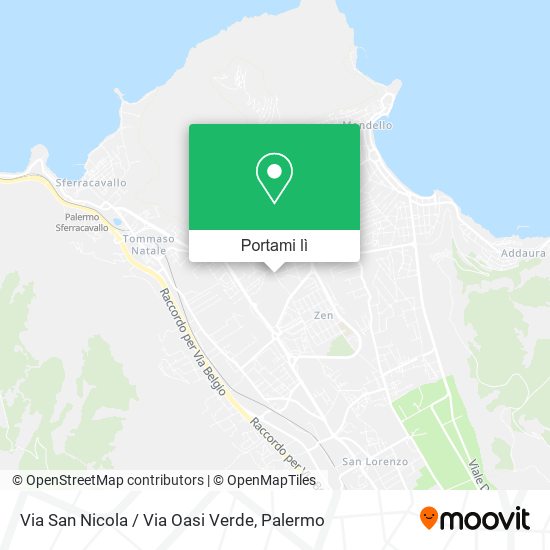 Mappa Via San Nicola / Via Oasi Verde