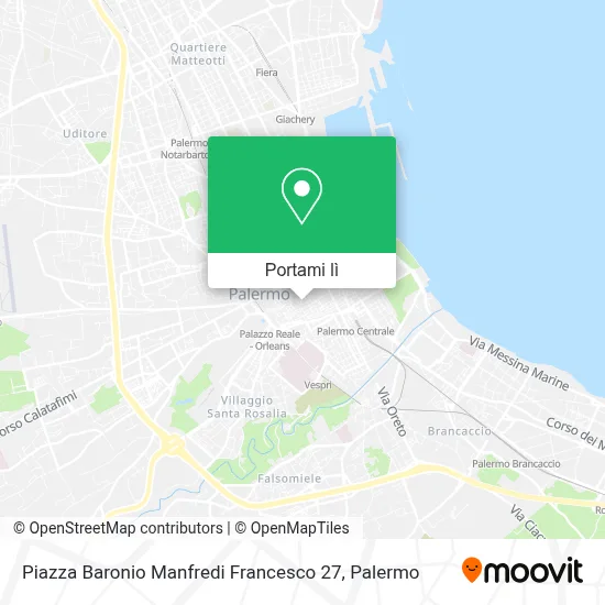Mappa Piazza Baronio Manfredi Francesco  27