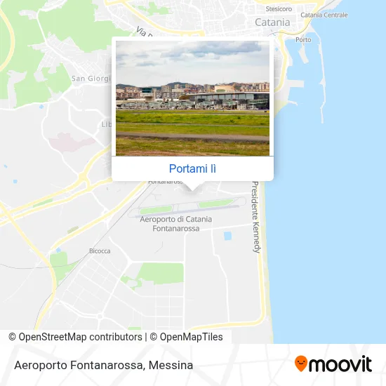 Mappa Aeroporto Fontanarossa