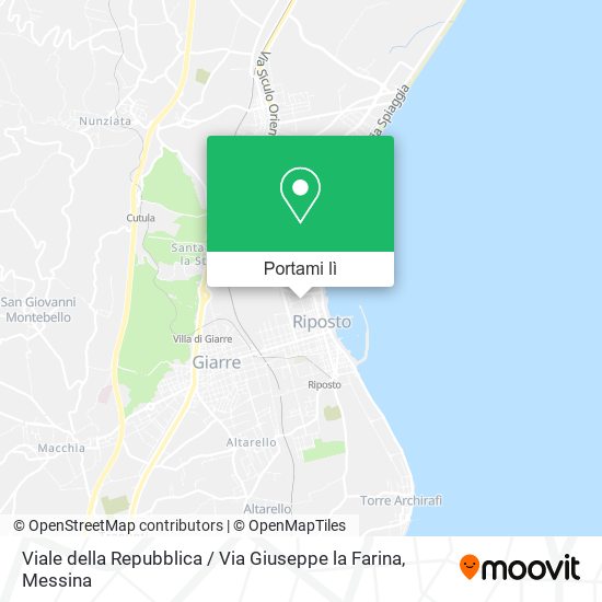 Mappa Viale della Repubblica / Via Giuseppe la Farina