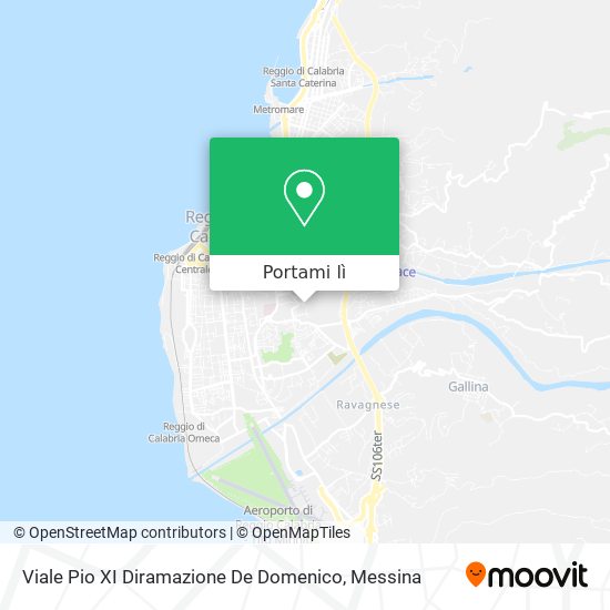 Mappa Viale Pio XI Diramazione De Domenico