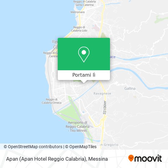 Mappa Apan (Apan Hotel Reggio Calabria)