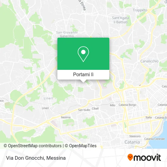 Mappa Via Don Gnocchi