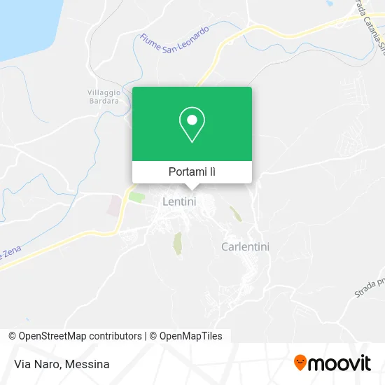 Mappa Via Naro