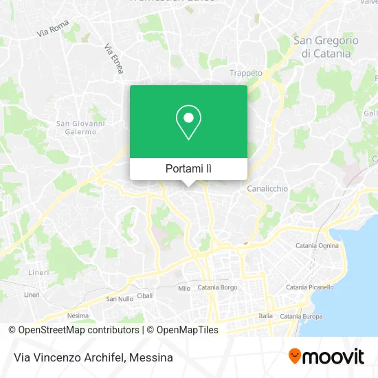 Mappa Via Vincenzo Archifel