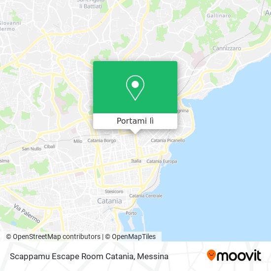 Mappa Scappamu Escape Room Catania