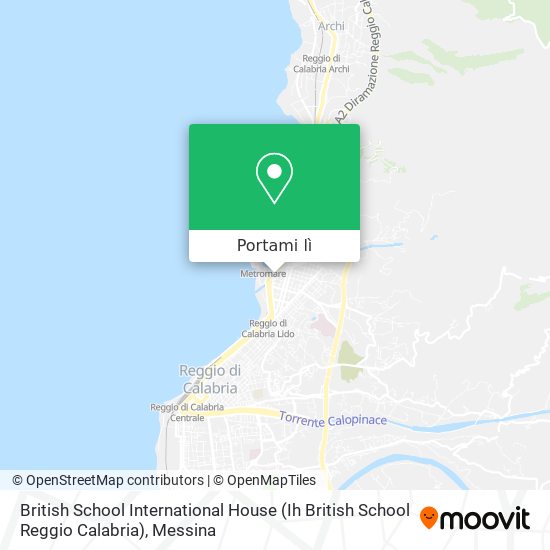 Mappa British School International House (Ih British School Reggio Calabria)