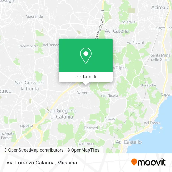 Mappa Via Lorenzo Calanna