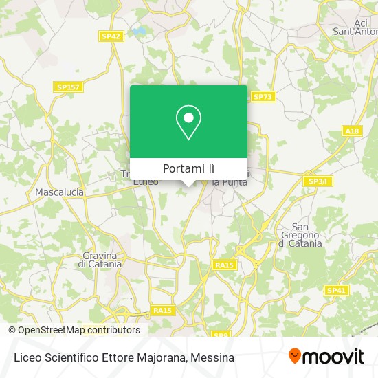 Mappa Liceo Scientifico Ettore Majorana