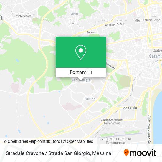 Mappa Stradale Cravone / Strada San Giorgio