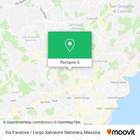 Mappa Via Paratore / Largo Salvatore Seminara