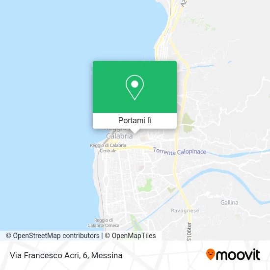 Mappa Via Francesco Acri, 6