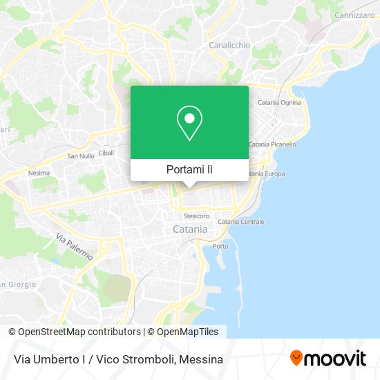 Mappa Via Umberto I / Vico Stromboli