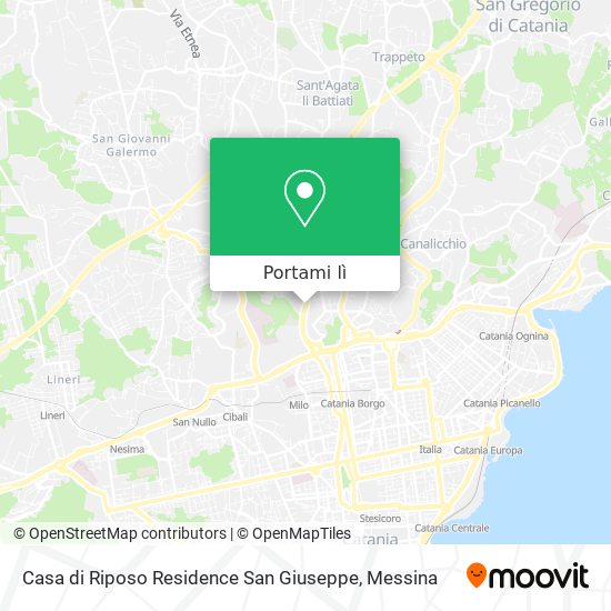 Mappa Casa di Riposo Residence San Giuseppe