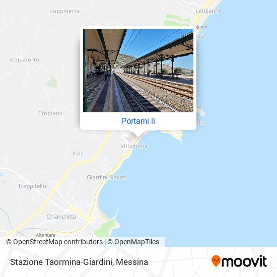 Mappa Stazione Taormina-Giardini