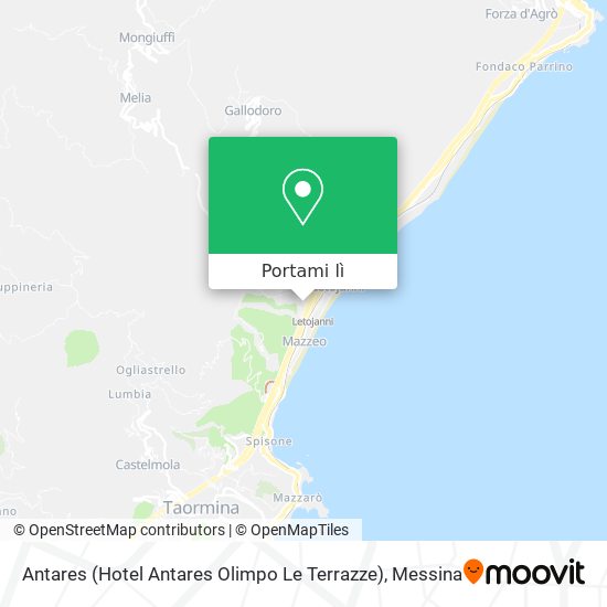 Mappa Antares (Hotel Antares Olimpo Le Terrazze)