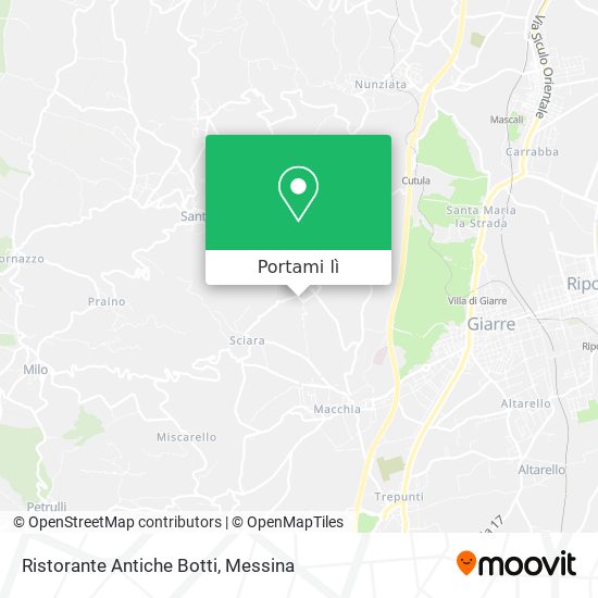 Mappa Ristorante Antiche Botti