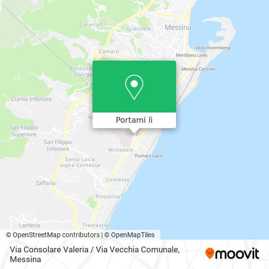 Mappa Via Consolare Valeria / Via Vecchia Comunale